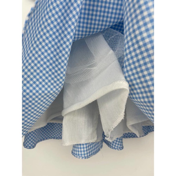 Fancy Children's Inc Baby Blue Gingham Layered Day Dress Size 2 - Picture 3 of 7